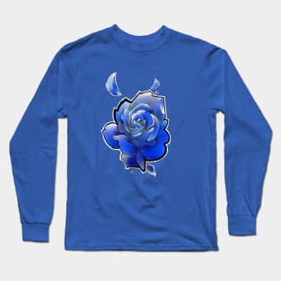 royal blue rose Long Sleeve T-Shirt